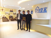 熱烈祝賀李總、逯總簽約創綠家東營市區級代理！